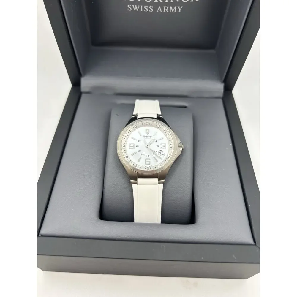 Victorinox Swiss Army Ladies White Mother of Pearl Dial Watch New In Box 241487